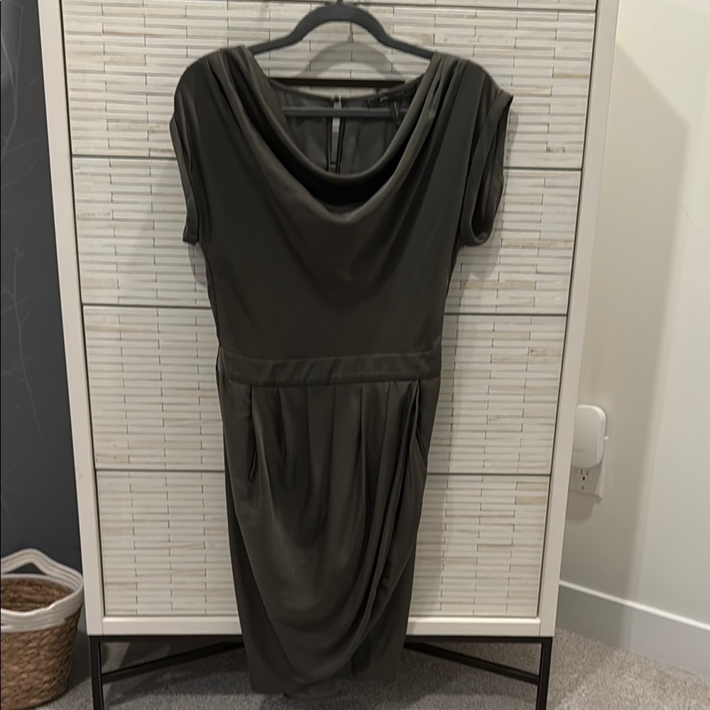 BCBGMaxAzria Charcoal Midi Dress